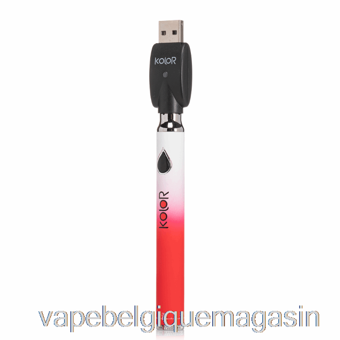 Vape Shop Bruxelles Feuille Buddi Kolor Twist Slim Batterie 650mah Rouge